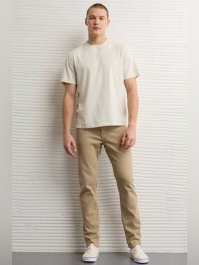 American Eagle Easyflex Athletic Fit Jeans Tank Tan 38 x 30 NWT